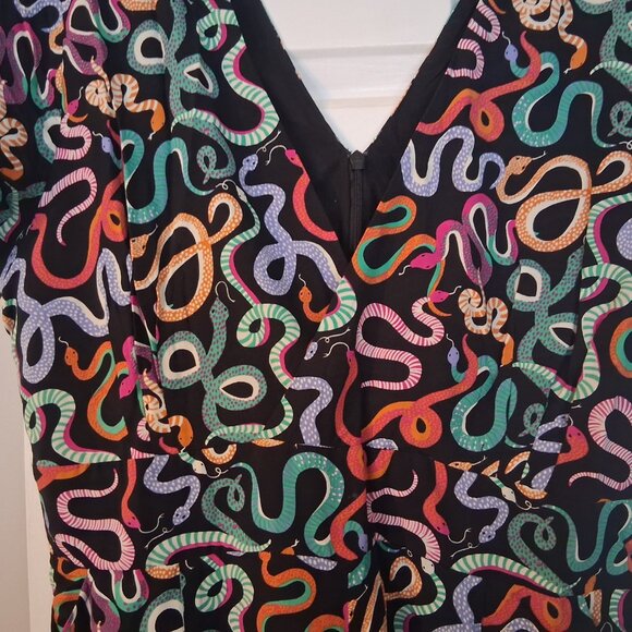 Joanie Arianne Snake print jumpsuit, size UK14/US10 - Picture 5 of 12